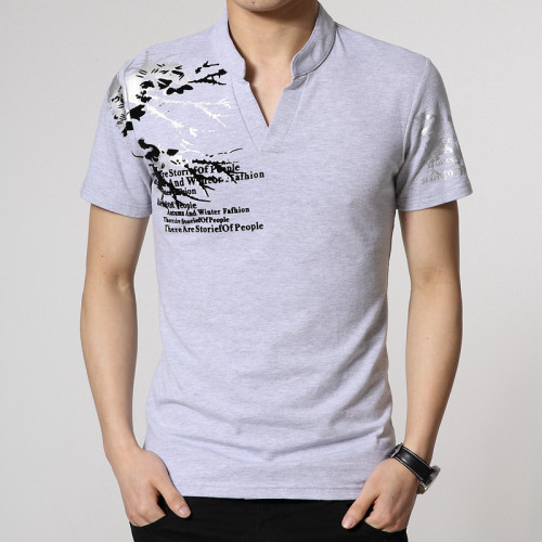 Großhandel für individuelle Slim-Fit-T-Shirts für Herren mit Beflockung | Kleiderfabrik in China
