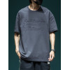 Großhandel hellblaues T-Shirt Herren mit Prägung Fabrik | T-Shirt-Hersteller