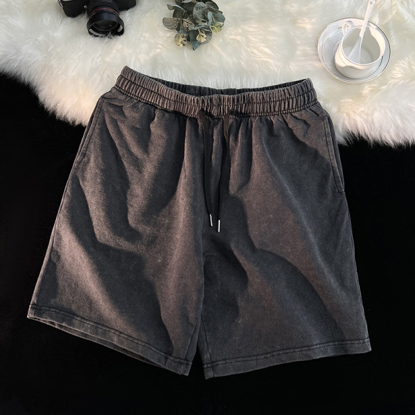 custom graphic mens shorts with acid wash manufacturer | mens shorts supplier Support OEM and ODM