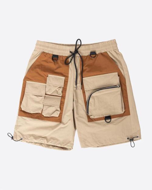 vente en gros de shorts gris pour hommes personnalisés avec un vendeur multi-poches | fabricants de vêtements hip hop