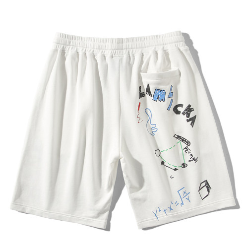 vente en gros de shorts blancs personnalisés pour hommes avec fournisseur de sérigraphie | vente en gros de vêtements pour hommes en Chine