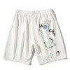 wholesale custom white shorts for men with screen printing vendor | men's wholesale clothing china