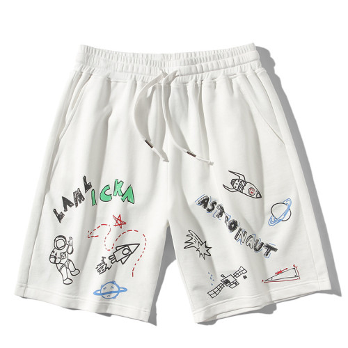 vente en gros de shorts blancs personnalisés pour hommes avec fournisseur de sérigraphie | vente en gros de vêtements pour hommes en Chine
