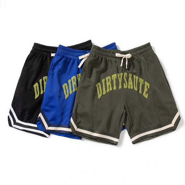 Großhandel Nylon-Shorts für Herren mit Chenille-Stickerei | kurze Hosen für Männer