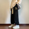 wholesale custom black pants mens with puff printing supplier  | men's wardrobe vendor