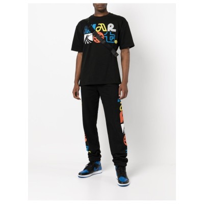 custom black pants mens with puff printing manufacturer  | china wholesale clothing suppliers