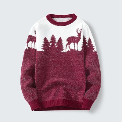 wholesale custom mens red sweater manufacturer  | mens sweaters supplier Support OEM and ODM