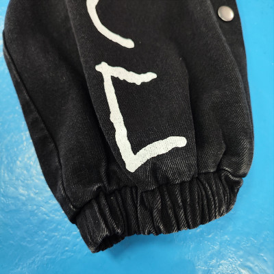 wholesale custom mens light wash jeans with screen printing vendor | mens clothing manufacturers