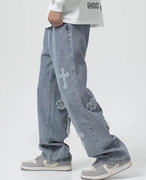 Hersteller von maßgeschneiderten Patchwork-Jeans für Herren im Großhandel | Lieferant von Herrenjeans. Unterstützt OEM und ODM