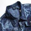 wholesale custom purple denim jacket with tie-dye factory | mens jeans manufacturers
