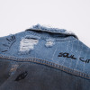 wholesale custom raw denim jacket with hanging dyeing supplier | mens clothing manufacturers