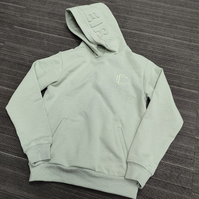 wholesale mens 2 piece fleece sweatsuit with embrossing vendor | private lable tracksuit