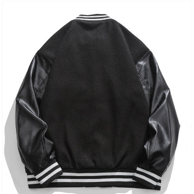 wholesale mens brown varsity jacket in stock vendor | men's clothing wholesalers