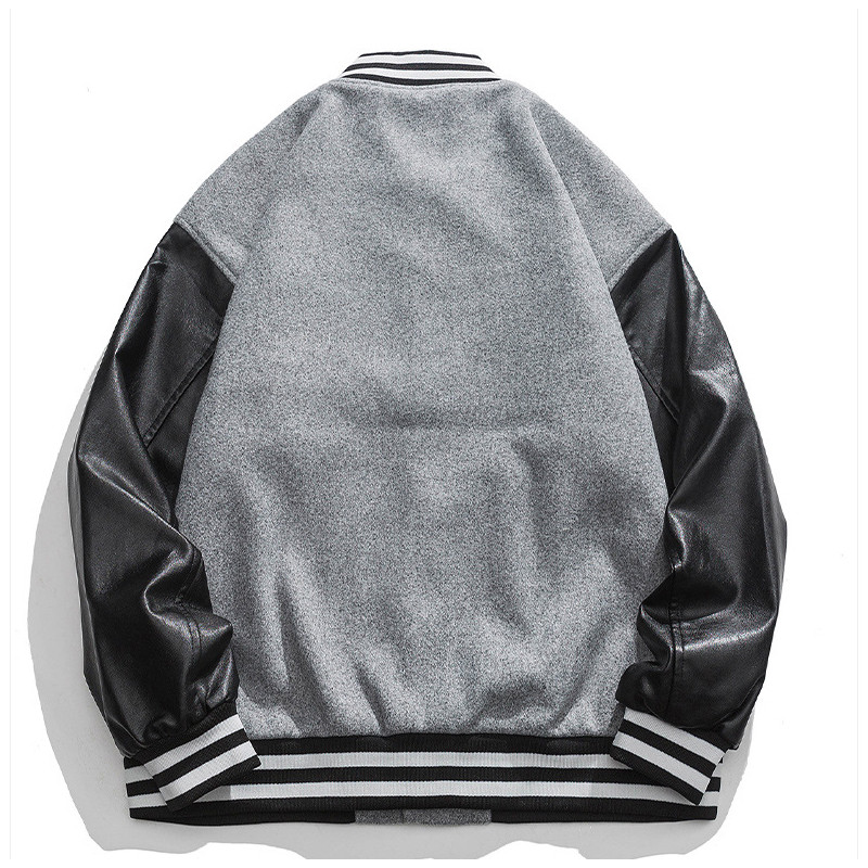 grey bomber jacket