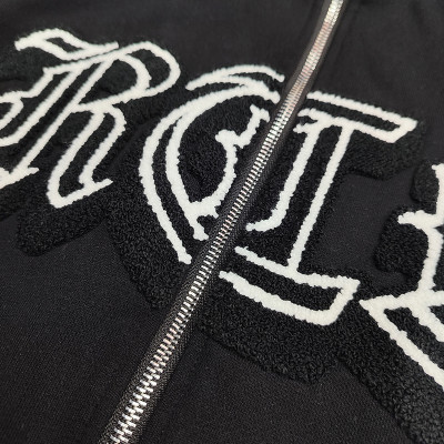 custom slim fit hoodie mens with chenille embroidery supplier | men's wholesale  clothing china