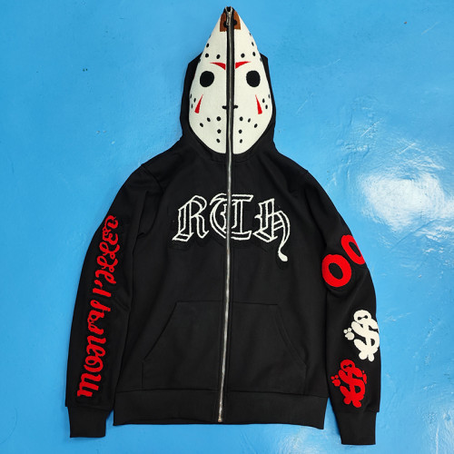 custom slim fit hoodie mens with chenille embroidery supplier | men's wholesale  clothing china