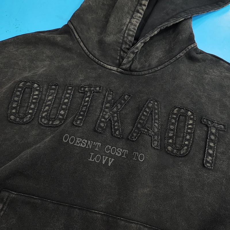 mens patchwork hoodies