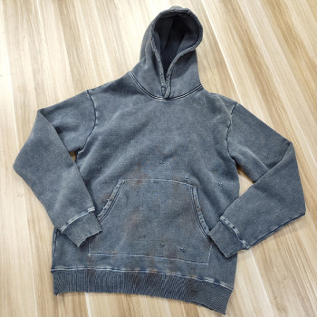 custom warmest hoodies mens with stone wash | mens hoodie supplier support OEM and ODM.