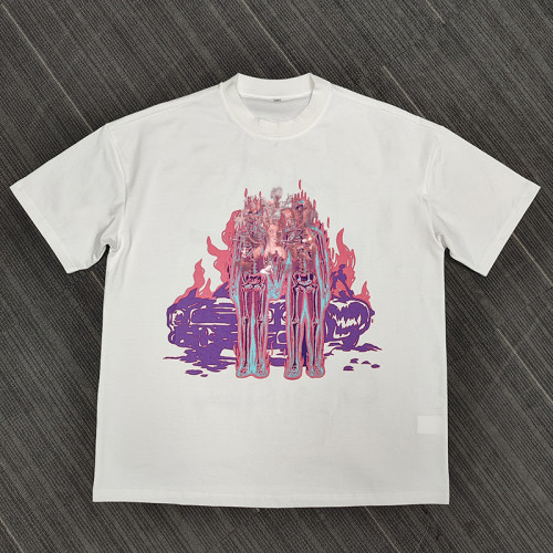 custom slim fit t shirts men with  watermark printing | mens tank tops supplier Support OEM and ODM