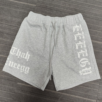 custom short pants for men with flocking  | hip hop clothing manufacturers