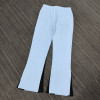custom stacked pants men with puff printing factory  | wholesale clothing manufacturer in china