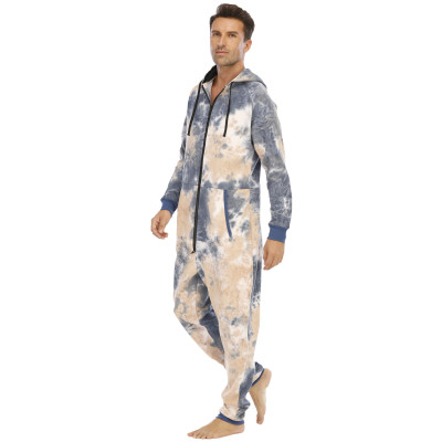 custom cotton men tracksuit with tie-dyeing | garment factory in china