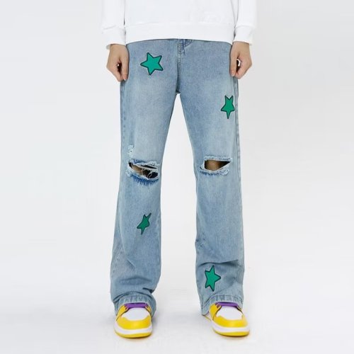 custom stacked jeans for men unique design menswear | stacked jeans wholesale