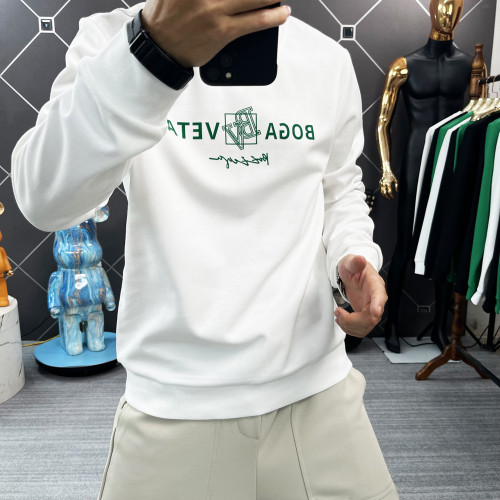 individuelles weißes Herren-Sweatshirt mit Rundhalsausschnitt und Beflockung | OEM-Bekleidungshersteller