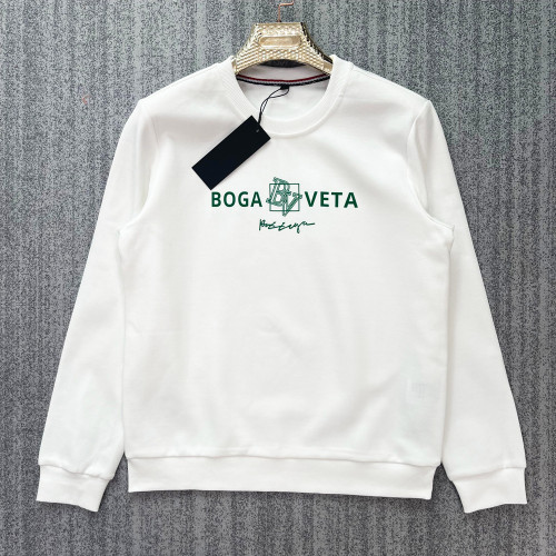individuelles weißes Herren-Sweatshirt mit Rundhalsausschnitt und Beflockung | OEM-Bekleidungshersteller
