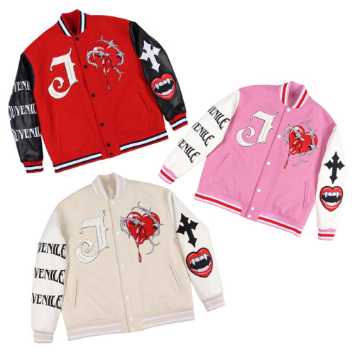 custom pink bomber jacket for men  | china clothes manufacturers