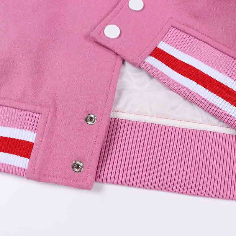 custom pink bomber jacket