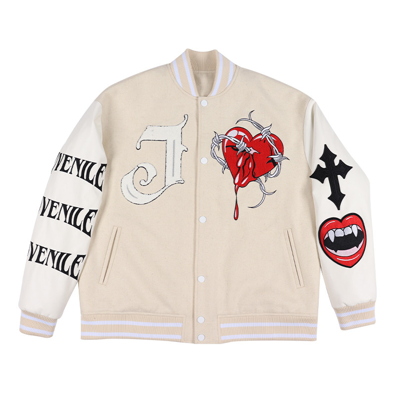 white bomber jacket men