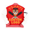 wholesale custom red bomber jacket men  | mens clothes manufacturer