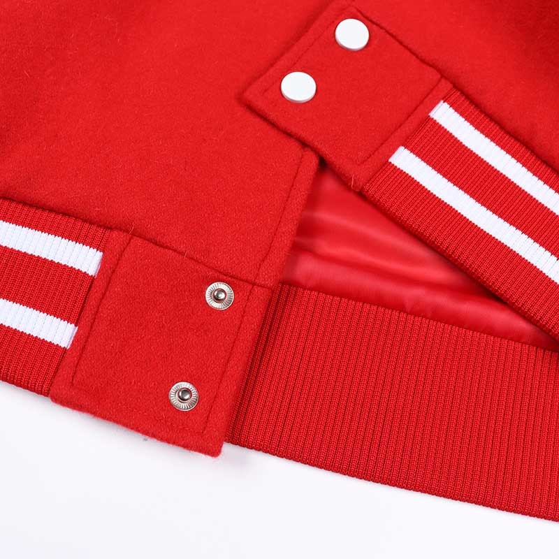 red bomber jacket men