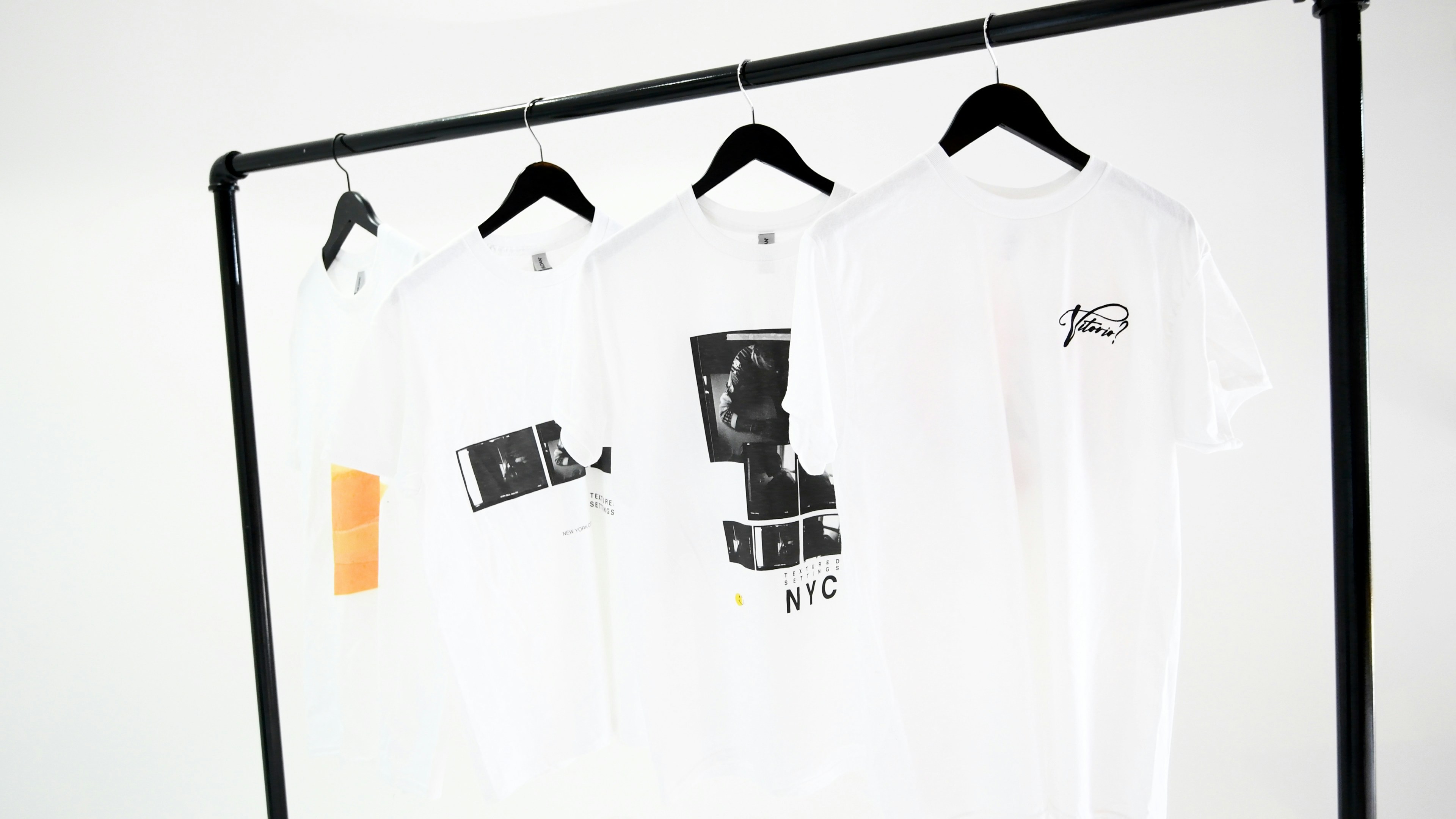 A collection of creatively designed custom t-shirts for corporate events.