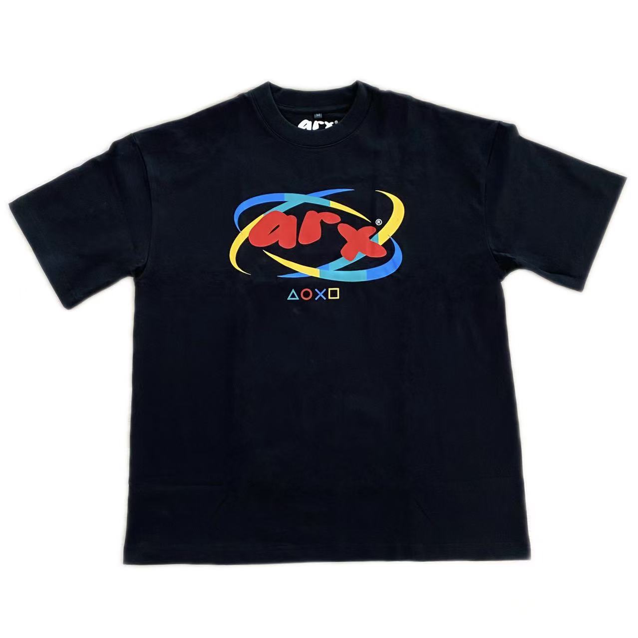 mens curved hem t shirt