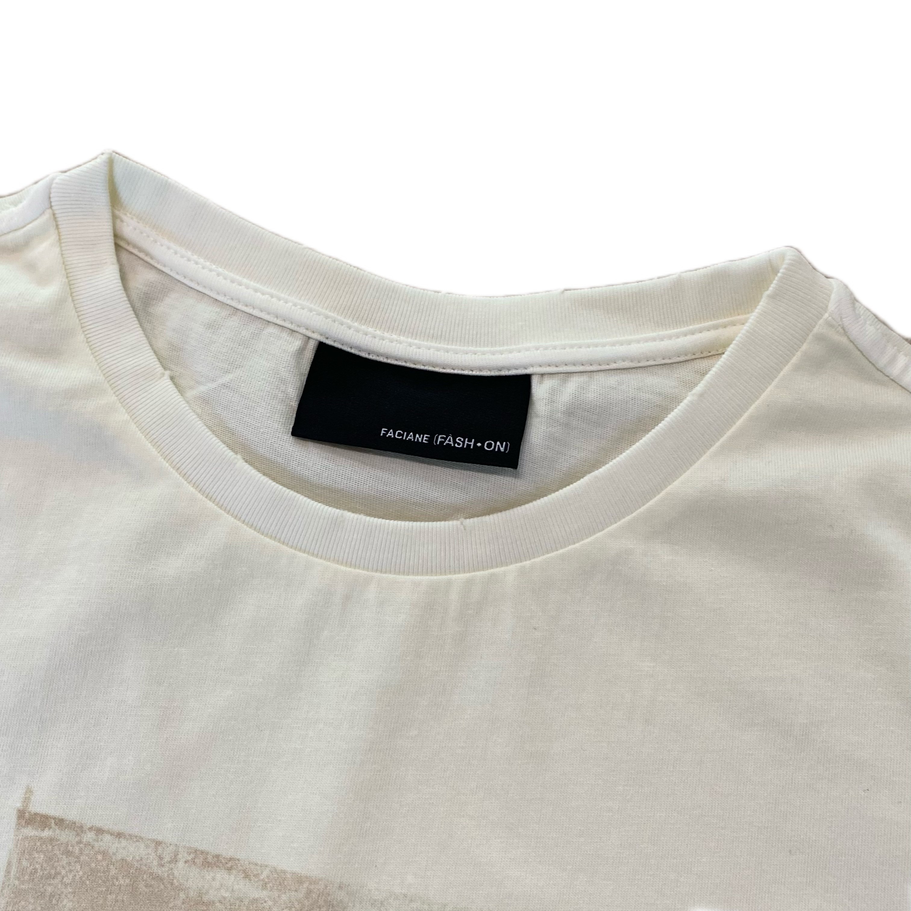 mens curved hem t shirt