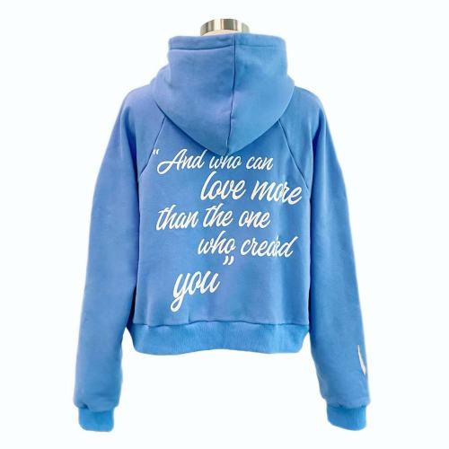 Custom Blue Hoodies with Patch Embroidery | Men's Apparel Manufacturer
