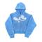 Custom Blue Hoodies with Patch Embroidery | Men's Apparel Manufacturer