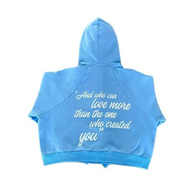 Custom Blue Hoodies with Patch Embroidery | Men's Apparel Manufacturer