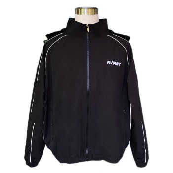 Premium Custom Men's Black Tracksuits | Embroidered Sportswear Manufacturing