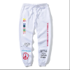 wholesale custom mens fleece lined pants with screen printing vendor | mens sweatpants supplier