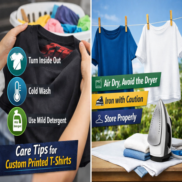 Tips to Care for Your Custom Printed T-Shirts