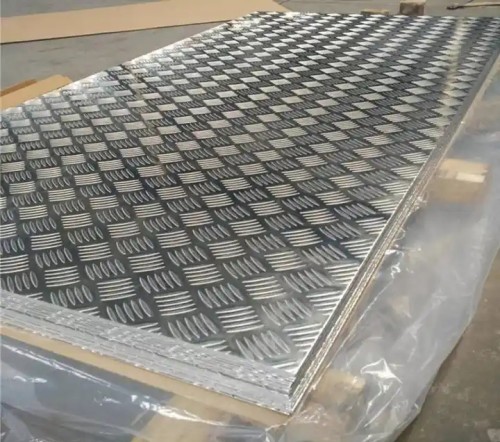 Anti-skid Tread Embossed 1100 Five-bars Aluminum Sheet for Cold Room Warehouse and Kitchen Floor