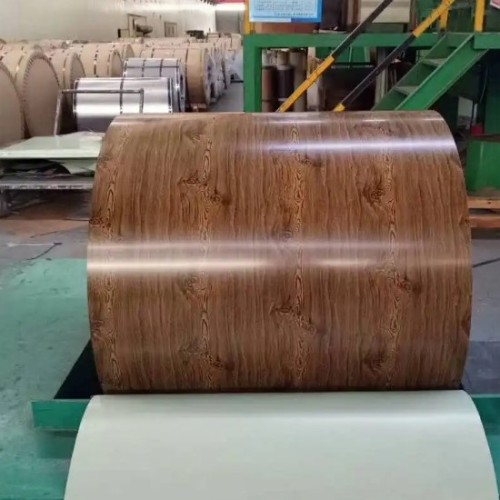 3004/3003 H14 Wooden Pattern Color Coated Aluminum Coil Prepainted for Curtain Wall and Roof Sheets