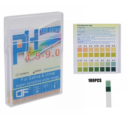 100pcs pH Test Strips pH 4.5-9.0