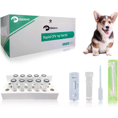 ISENVO Canine Parvovirus CPV Veterinary Diagnostic Tools Animal Hospital Home Testing Kit