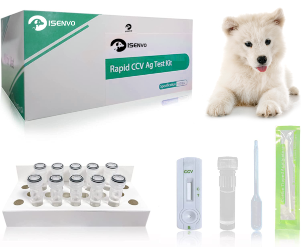 ISENVO Canine Coronavirus Testing  Veterinary Diagnostic Tools Animal Hospital Home Testing Kit Dog Full Detection Reagent Kit