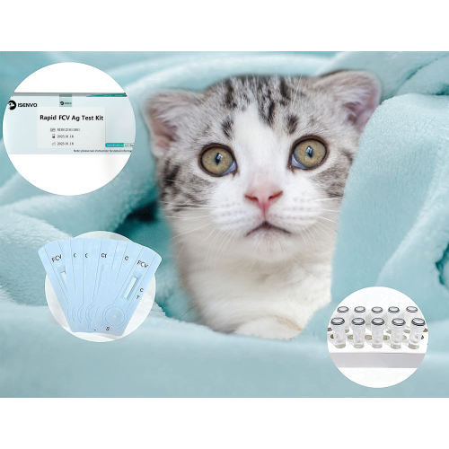 ISENVO Feline Calicivirus FCV Ag Detection of Mouth and Nose Secretions Testing Kit for Cats(Pack of 10)