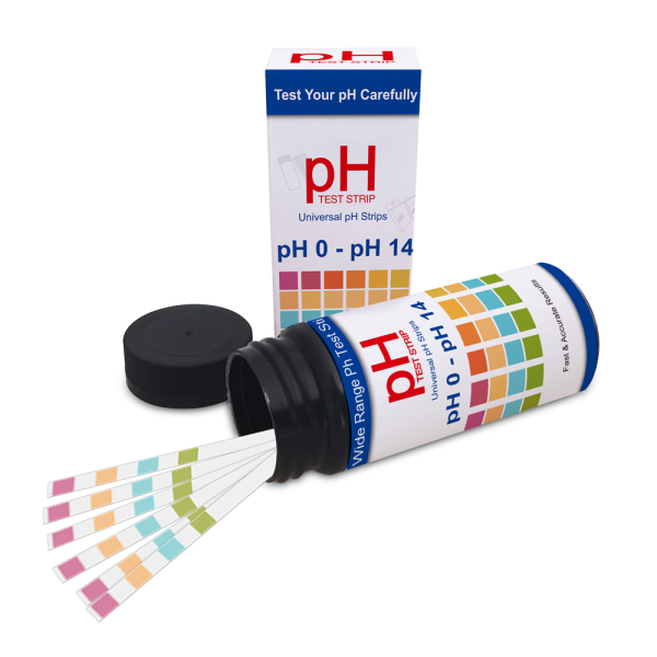 100pcs pH Test Strips Universal pH 0-14